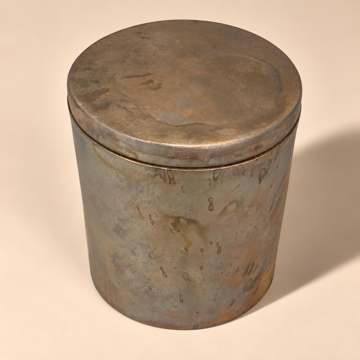 Solid Bronze Gardenia Candle with Lid  #O