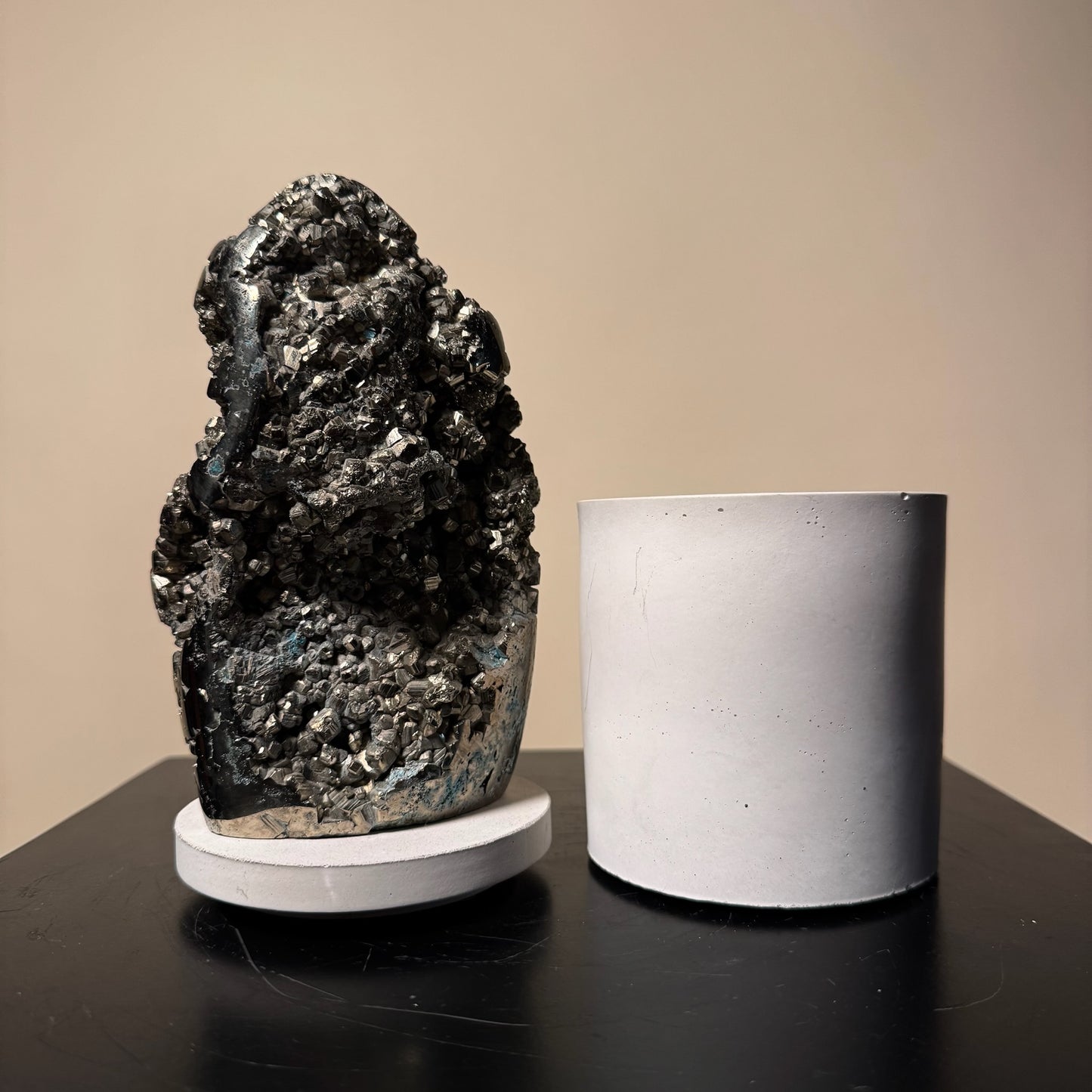 Abstract Pyrite Lid Gardenia Candle #4