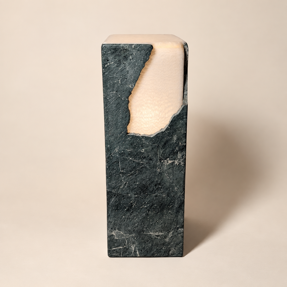 Hovave Rappaport 1996 Signed Marble Sculptural Floor Lamp