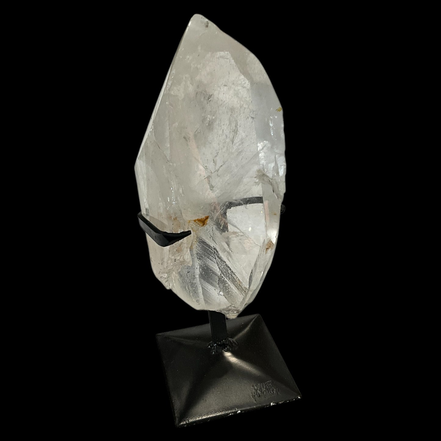 Abstract Quartz Crystal Generator on Metal Stand
