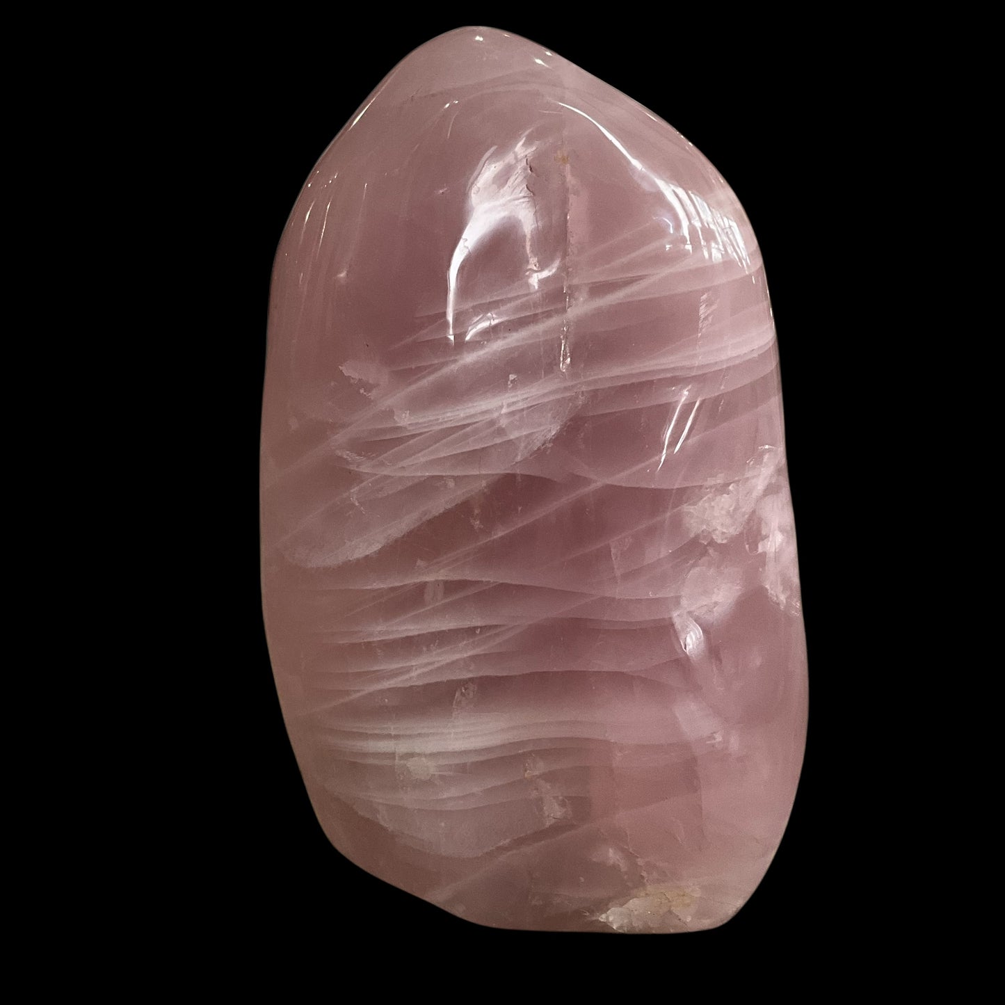 Rose Quartz Free-Standing Abstract Crystal