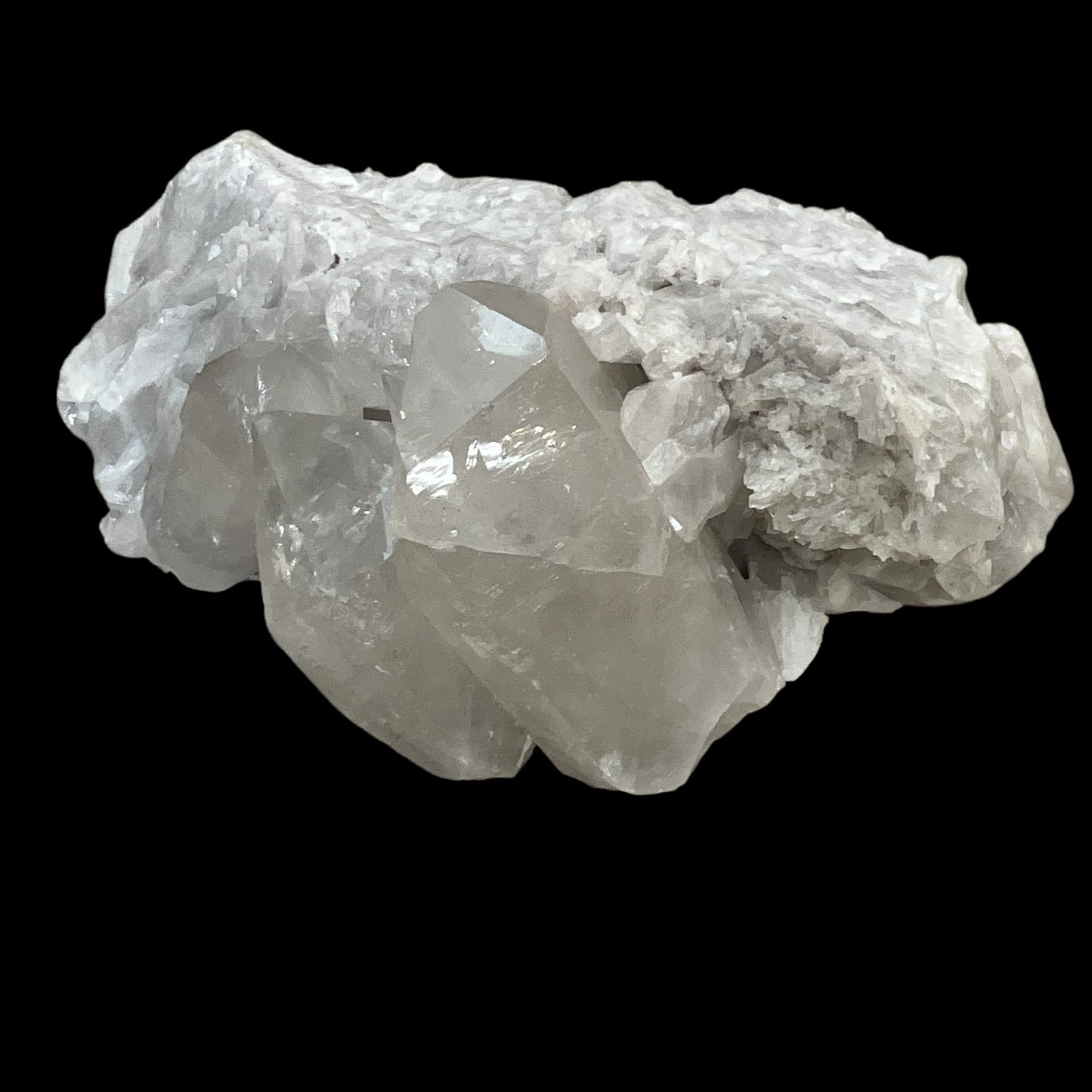 Quartz Crystal Free-Standing Cluster with Generators