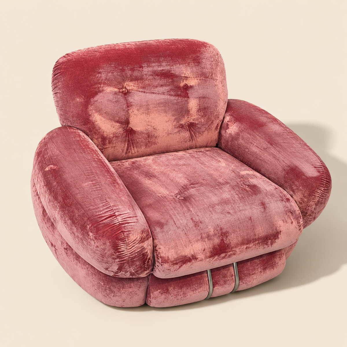 Mid century modern "OKAY" sofa set by Adriano Piazzesi, 1970's