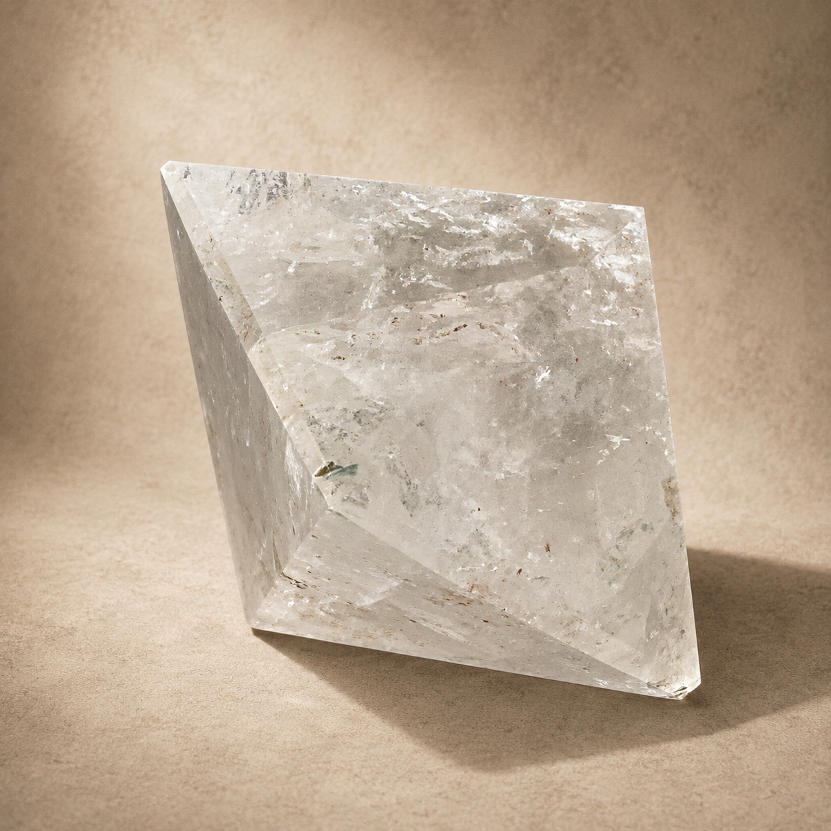 Quartz Crystal Bipyramid Polished Free-Standing