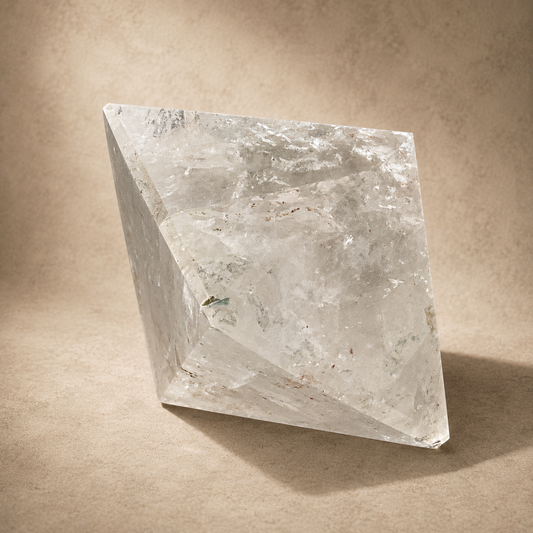 Quartz Crystal Bipyramid Polished Free-Standing