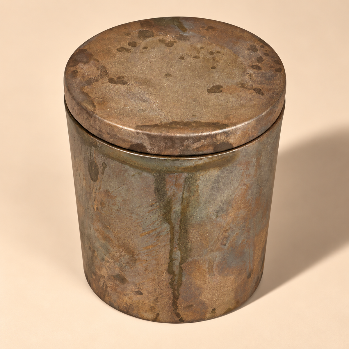 Solid Bronze Gardenia Candle with Lid  #P