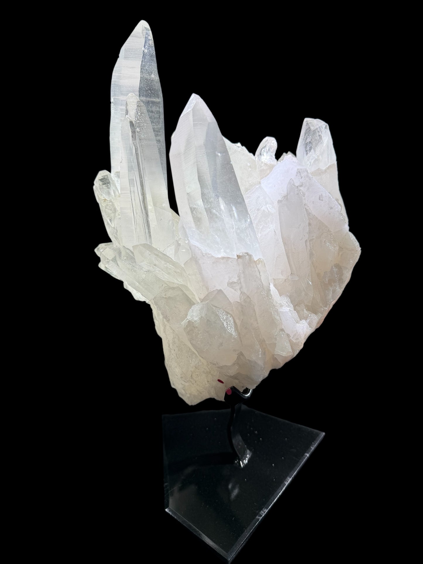 Lumerian Quartz Crystal Cluster on Stand