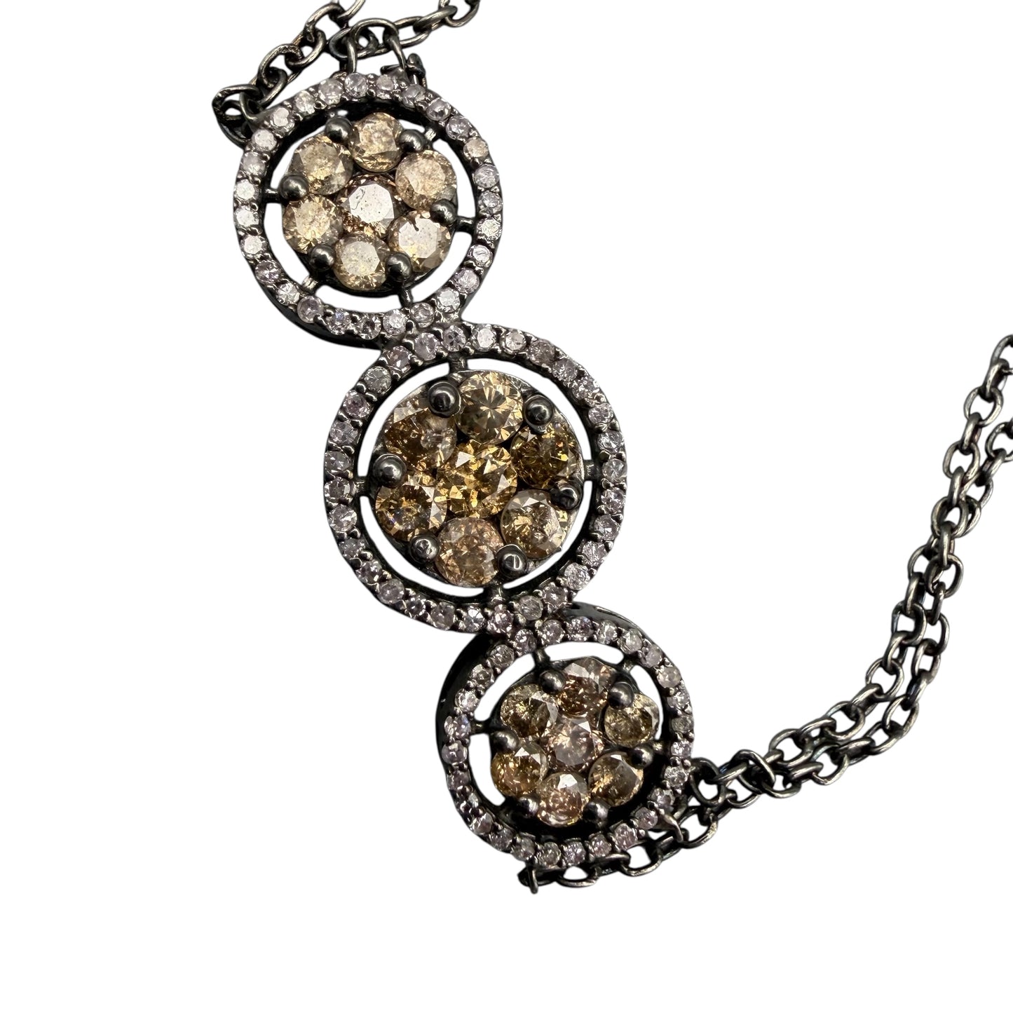 Cognac & White Diamond Bracelet