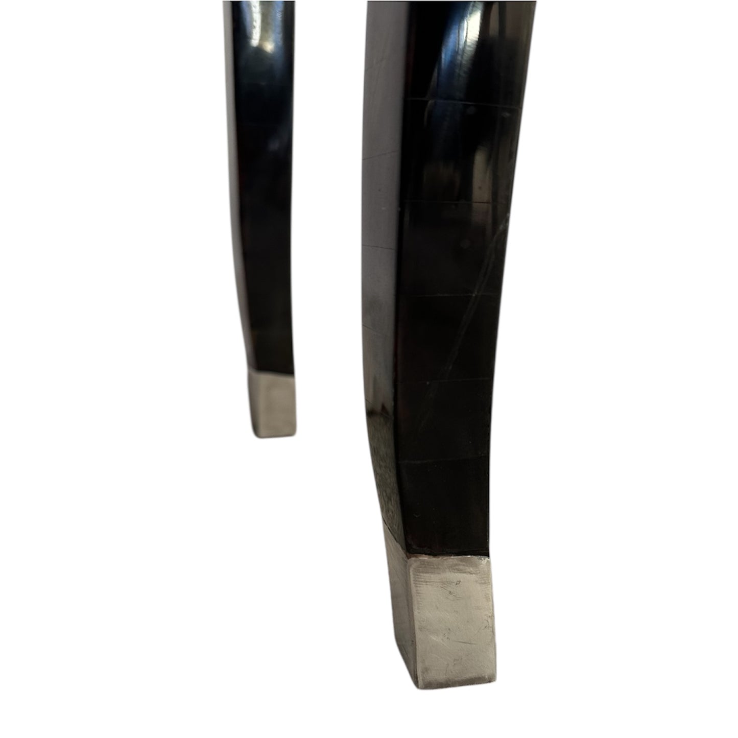 Marquis Collection Tessellated Horn Accent Table