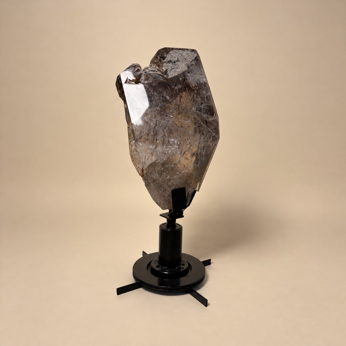Free Form Rutilated Quartz Crystal On Stand 89 lbs
