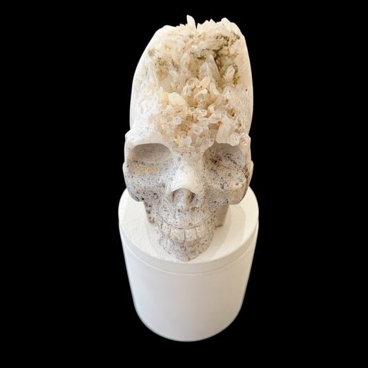 Quartz Crystal Skull Gardenia Candle #5