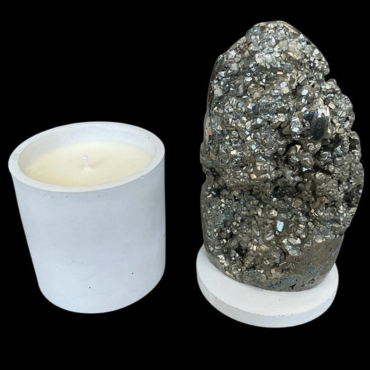 Abstract Pyrite Lid Gardenia Candle #4