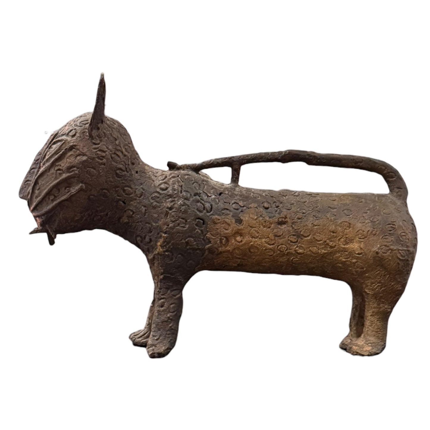 Vintage Benin Bronze Leopard