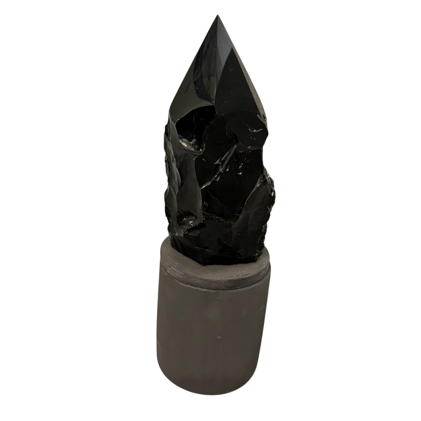 369 For House of Nulla Black Rose Candle with Obsidian Lid 21