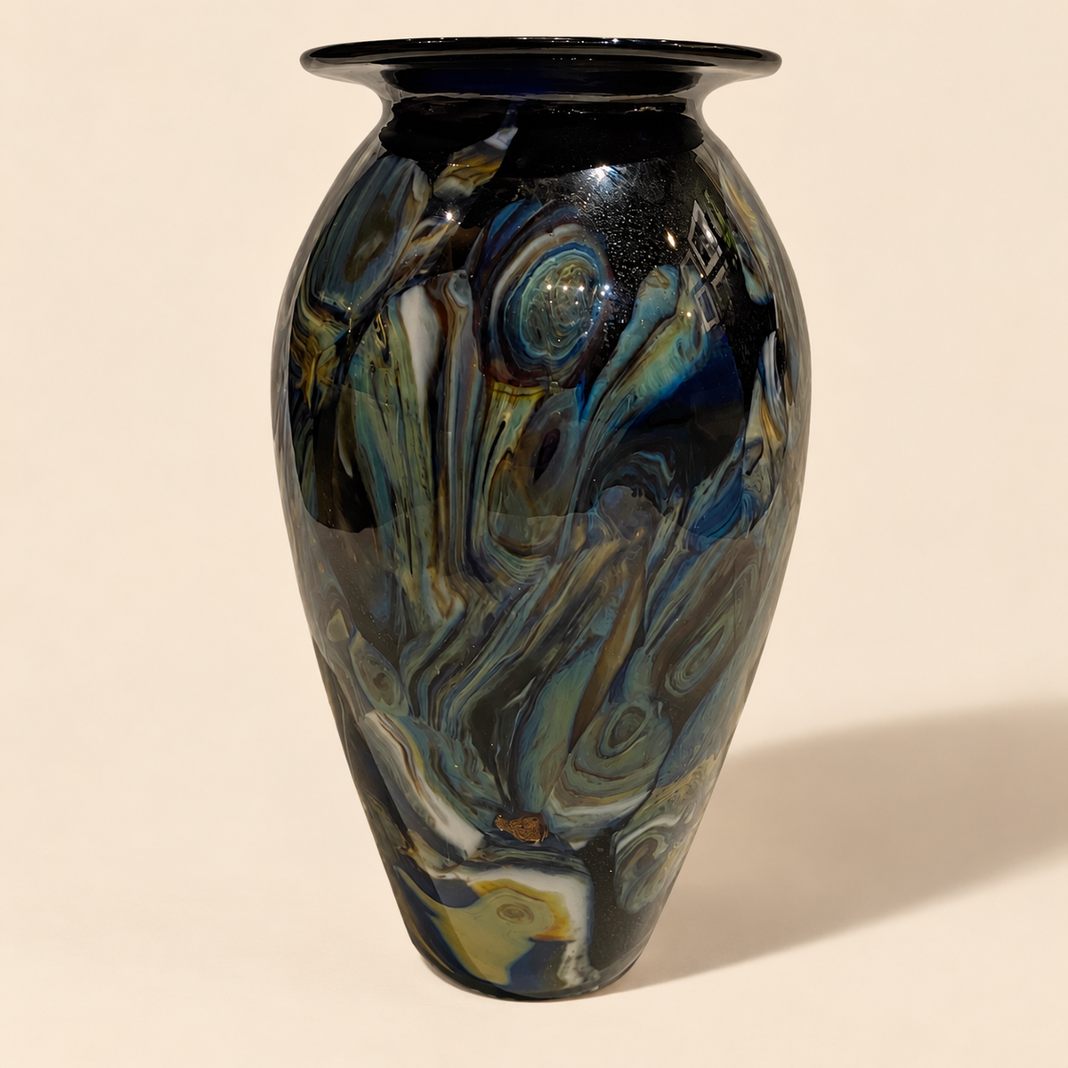 Robert Eickholt Marbled Glass Vase