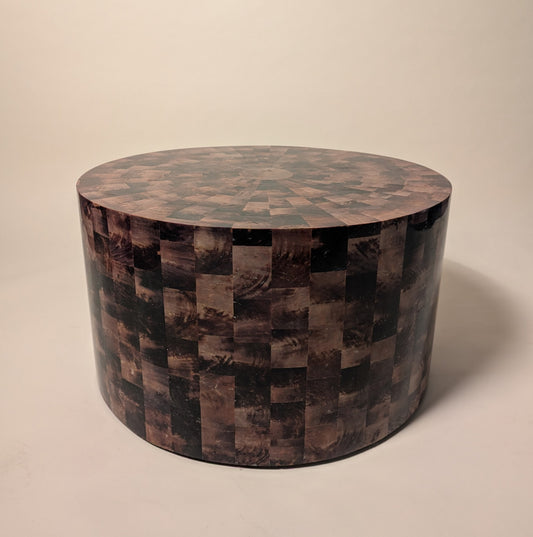 Tessellated Pen Shell Cocktail Table on Casters
