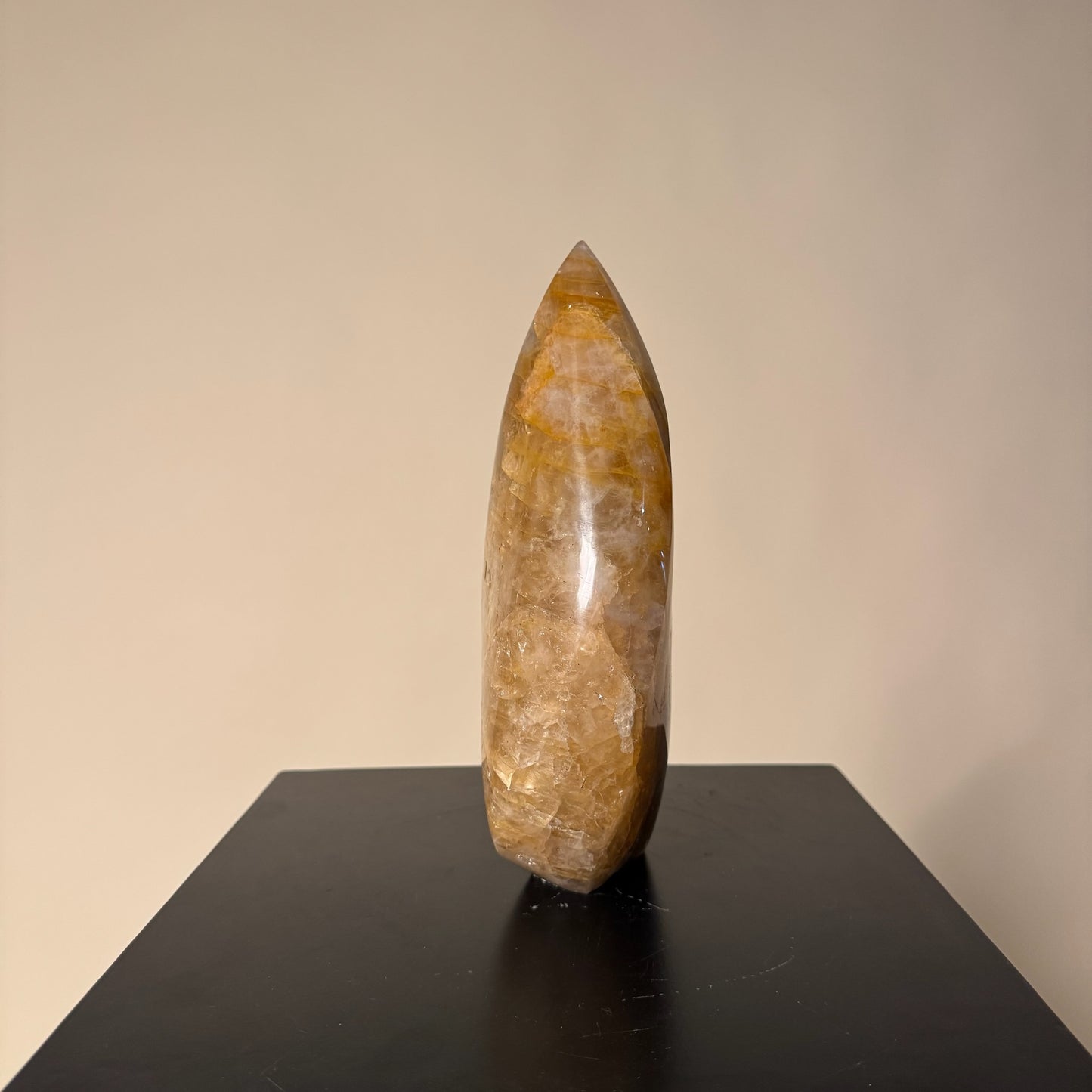 Small Flame Cut Golden Healer Crystal