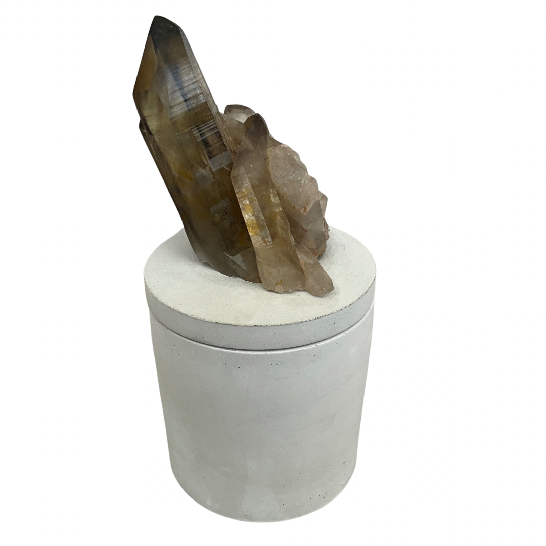 Citrine Generators Cluster Lid Gardenia Candle