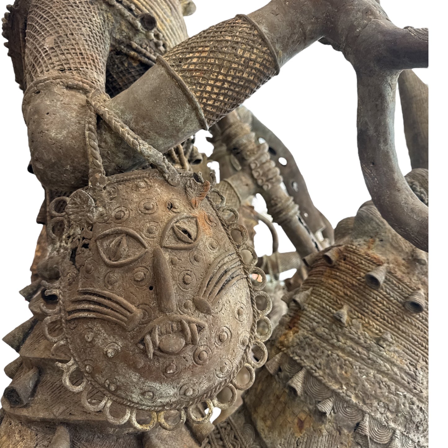 BENIN BEONZE MOUNTED WARRIORS