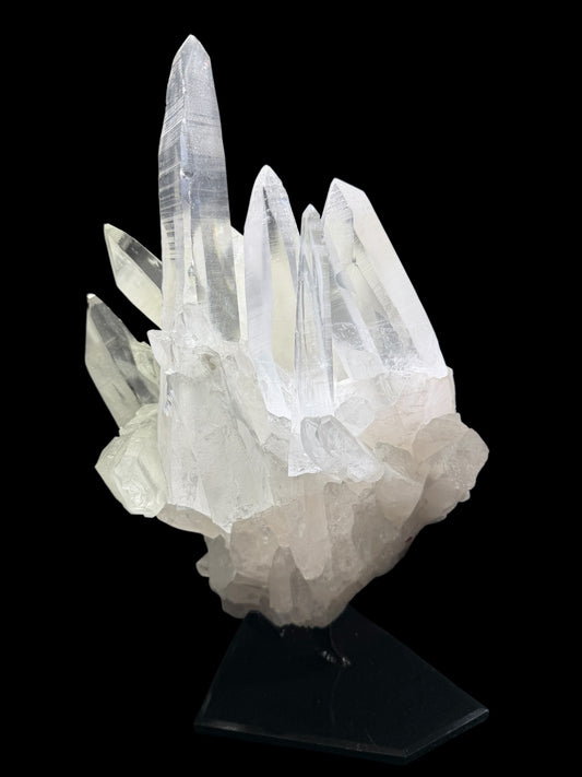 Lumerian Quartz Crystal Cluster on Stand