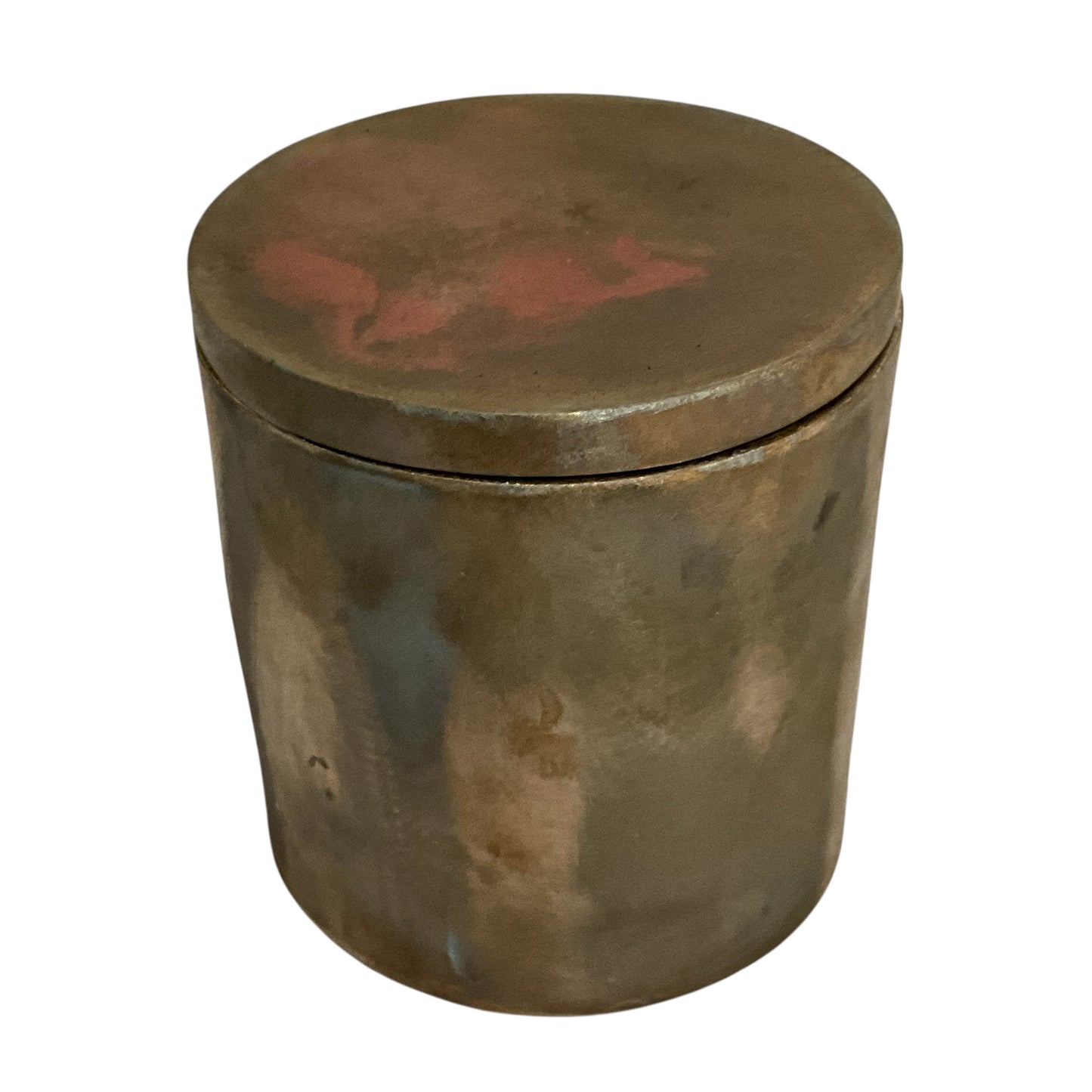 #A Solid Bronze Gardenia Candle with Lid