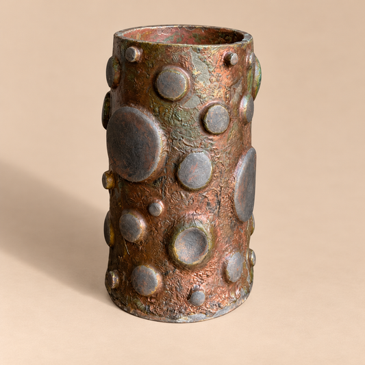 Artisan Brutalist Pottery Vase