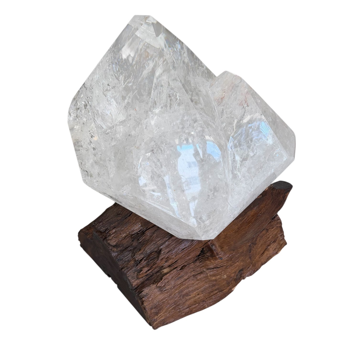 XL Quartz Crystal on Custom Wood Base