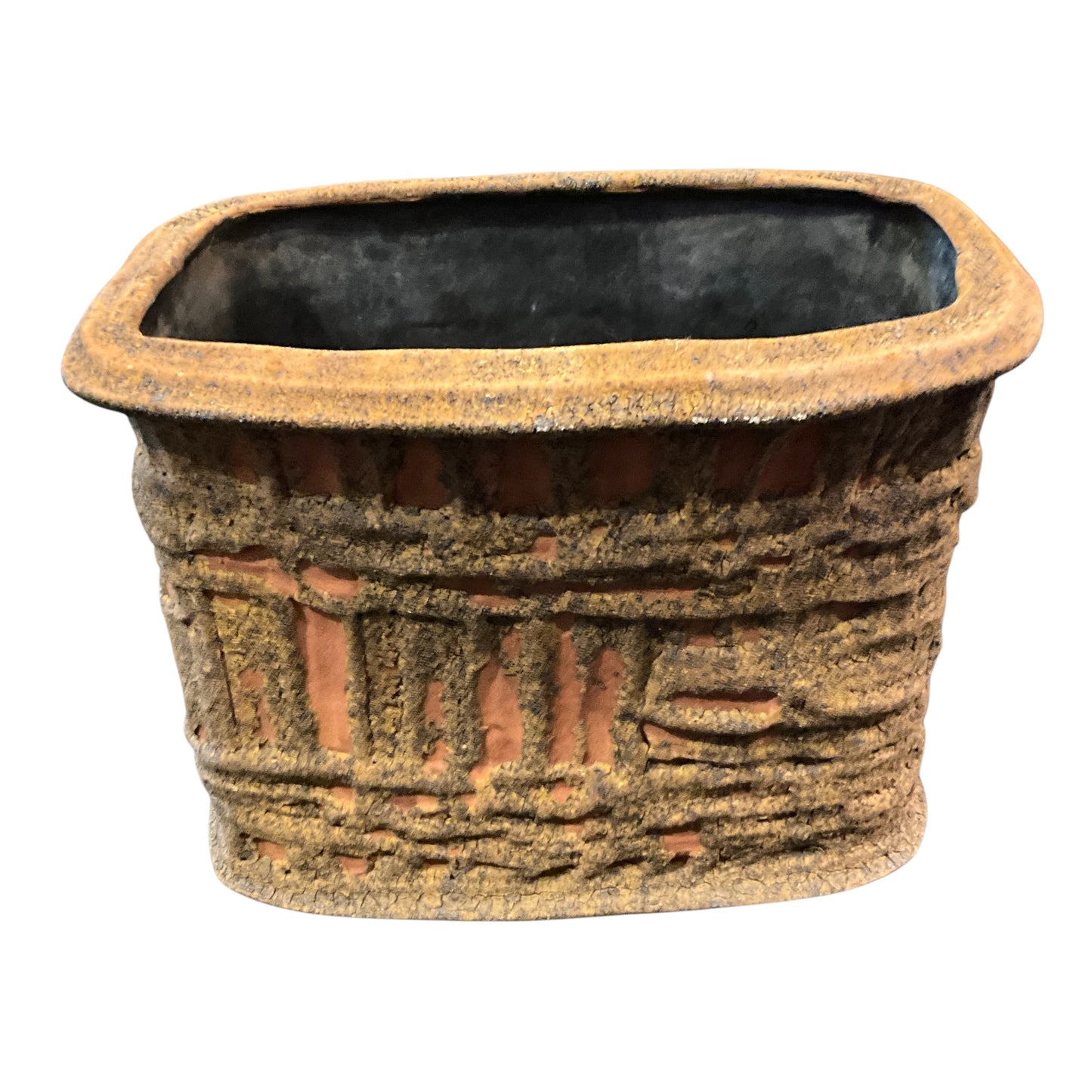 Vintage Brutalist Style Ceramic Vase / Planter