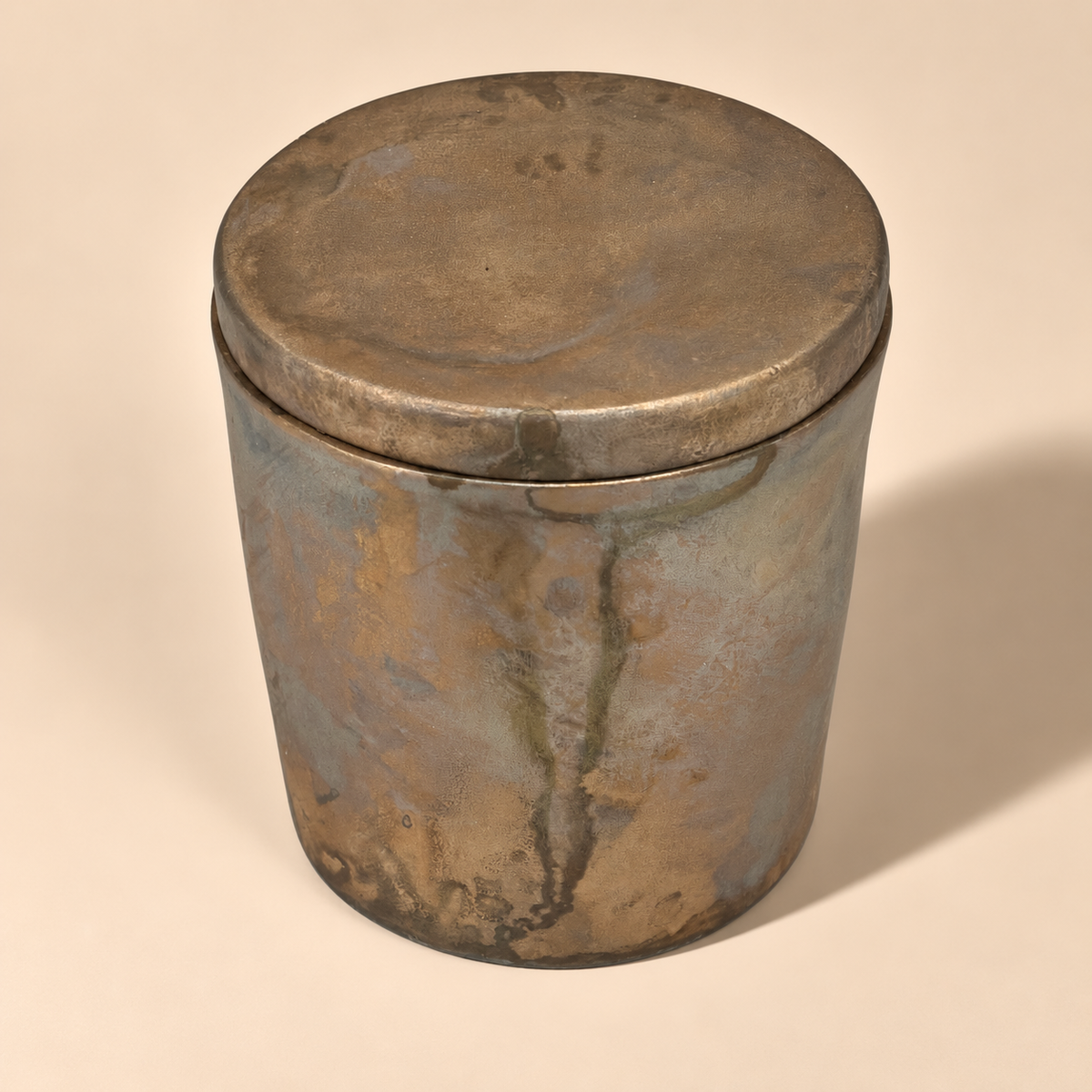 Solid Bronze Gardenia Candle with Lid  #O