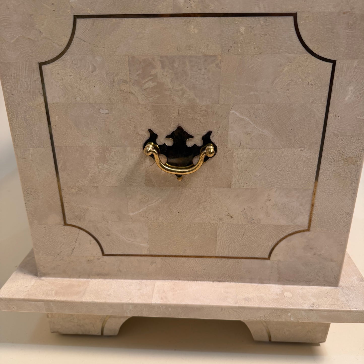 Maitland Smith Tessellated Stone Trunk Box