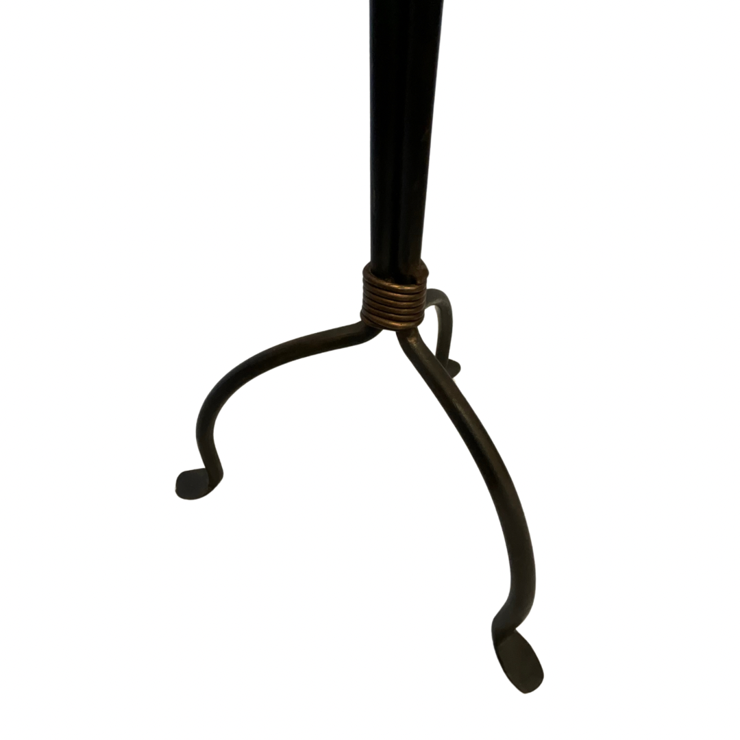 Iron & Copper Floor Standing Candle Holder