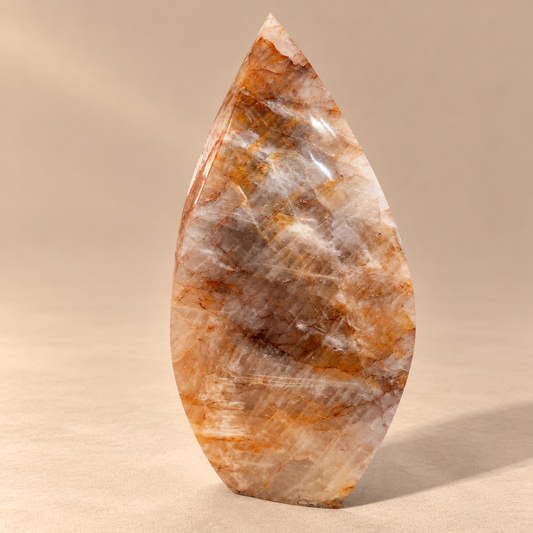 XL Hematoid Quartz Crystal Free-Standing Flame