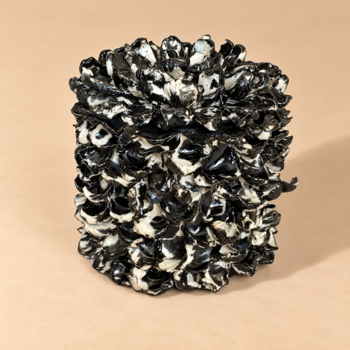 Hand-Crafted Unique Textured Ceramic Gardenia Candle 24 oz