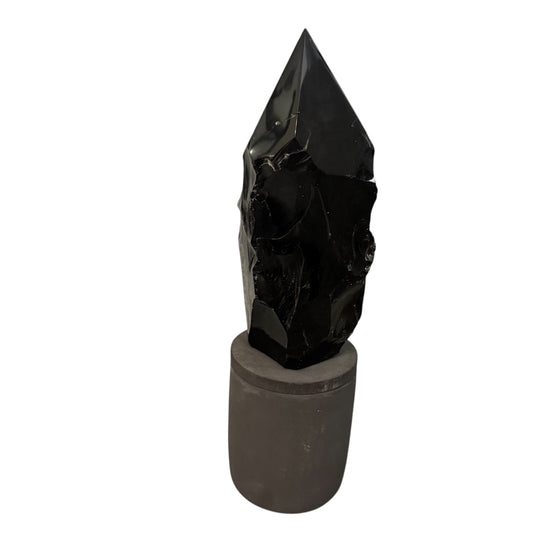 369 For House of Nulla Black Rose Candle with Obsidian Lid 5