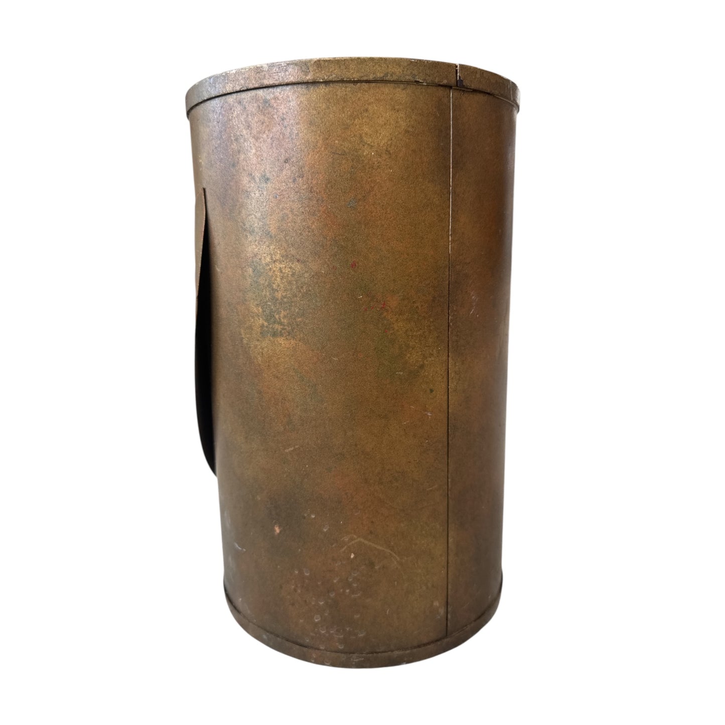 Copper Trashcan 2 Leaf Design