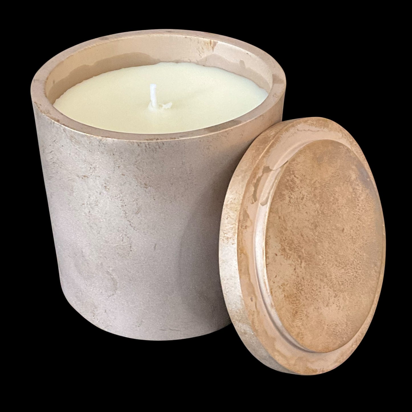 Solid Bronze Gardenia Candle with Lid R