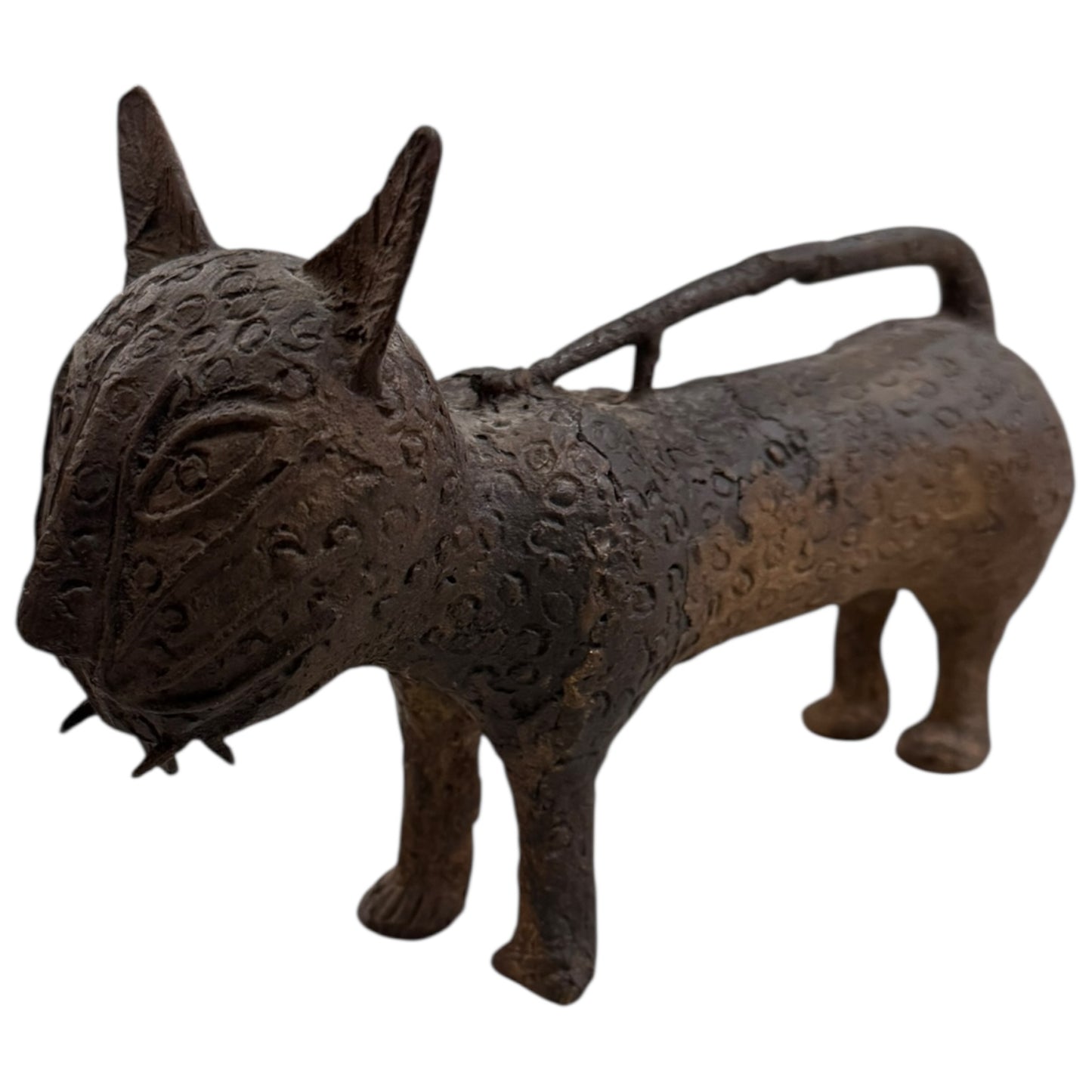 Vintage Benin Bronze Leopard