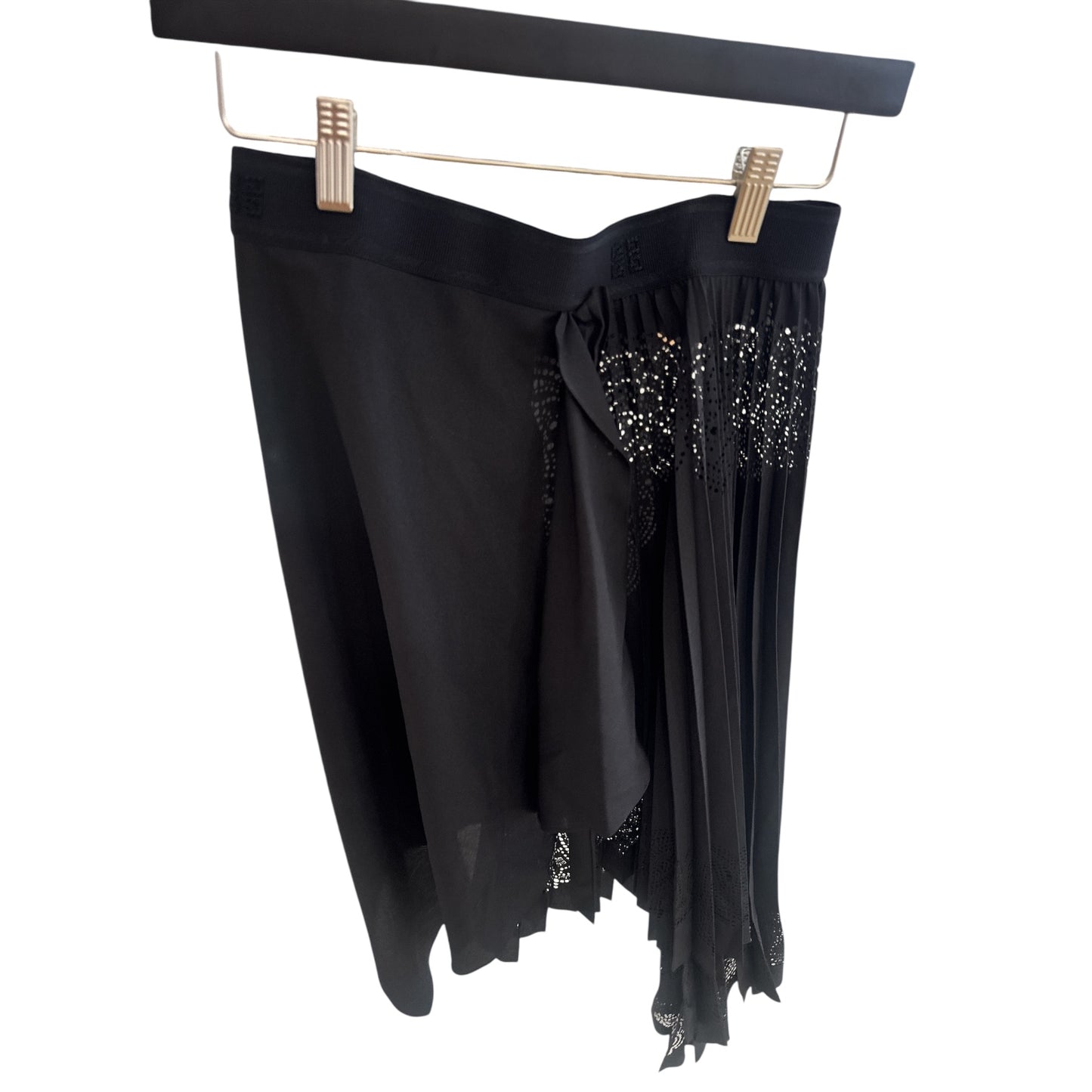Givenchy Black Pleated Asymmetrical 2019 Skirt