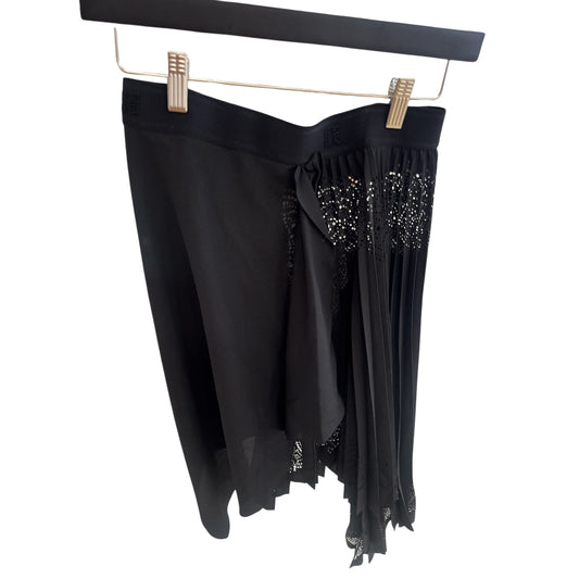 Givenchy Black Pleated Asymmetrical 2019 Skirt