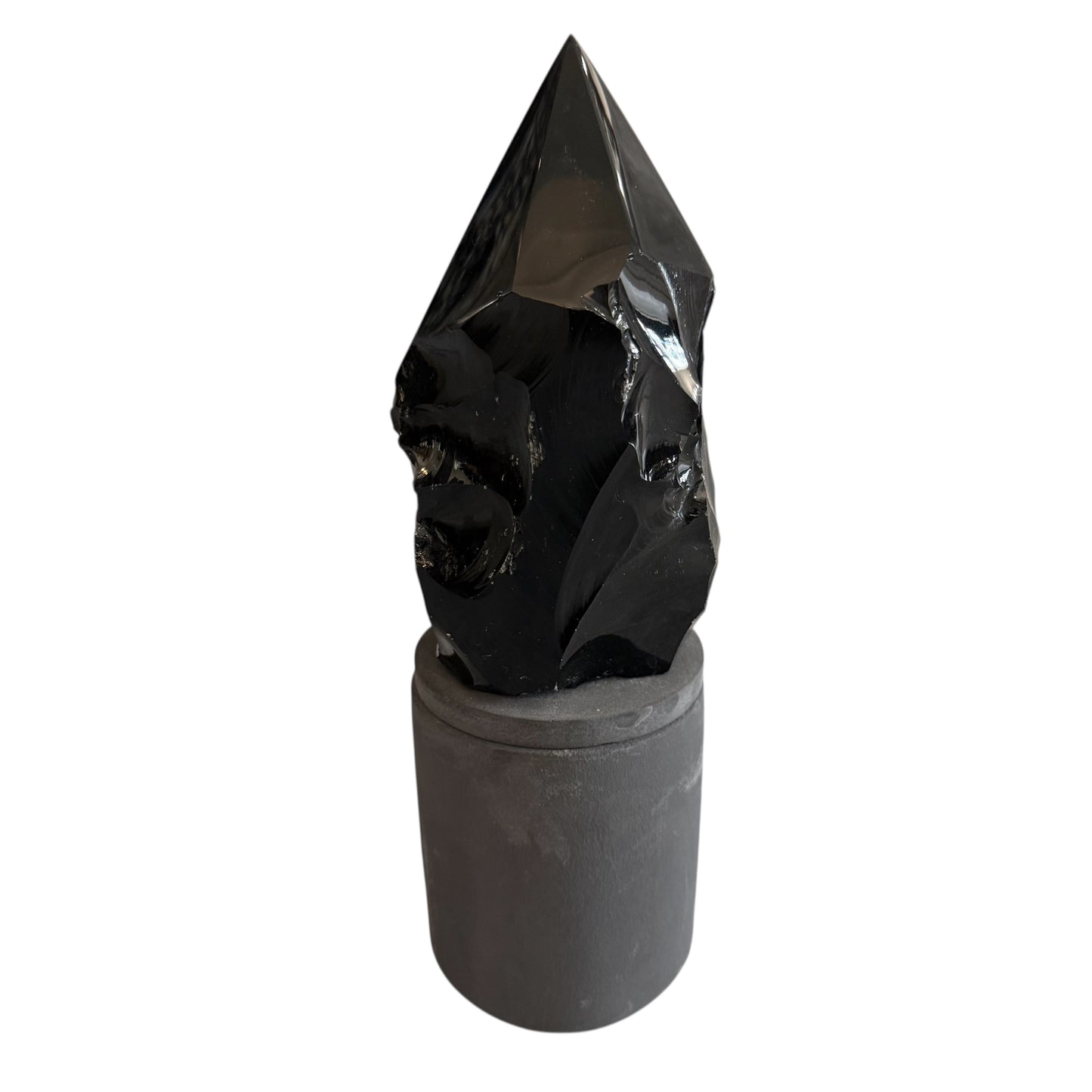 369 For House of Nulla Black Rose Candle with Obsidian Lid 4