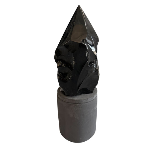 369 For House of Nulla Black Rose Candle with Obsidian Lid 4