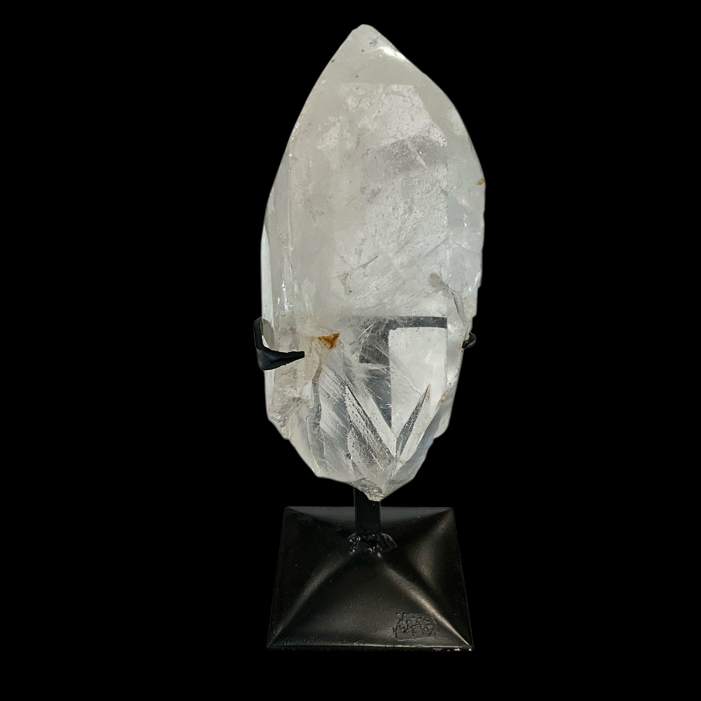 Abstract Quartz Crystal Generator on Metal Stand