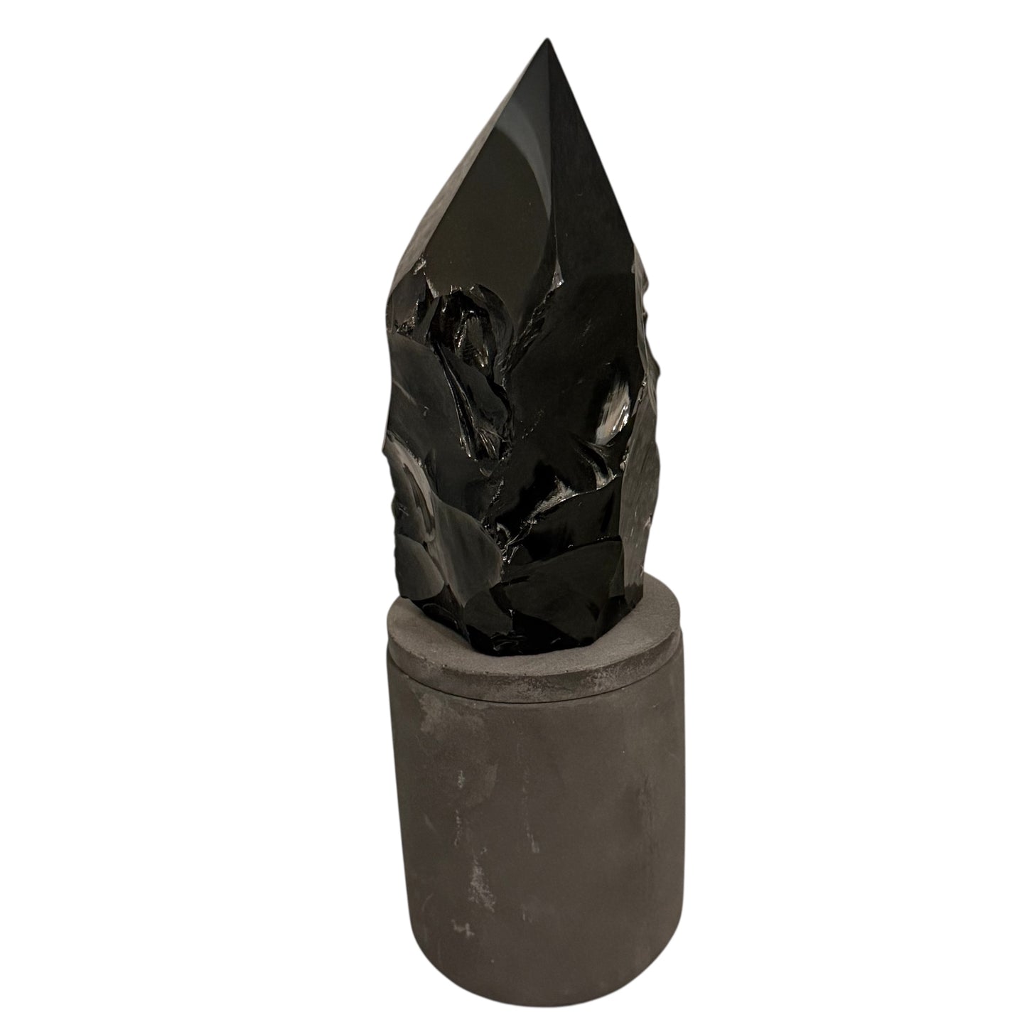 369 For House of Nulla Black Rose Candle with Obsidian Lid 25