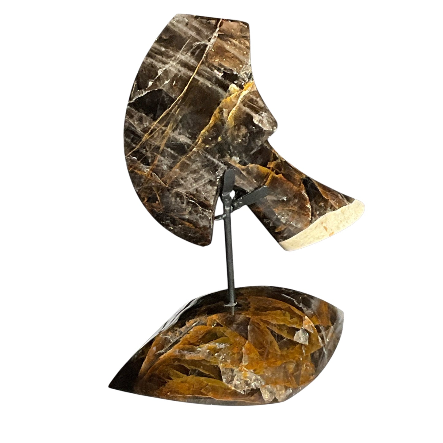 Hematoid Crystal Abstract Hatchet on Crystal Base #1