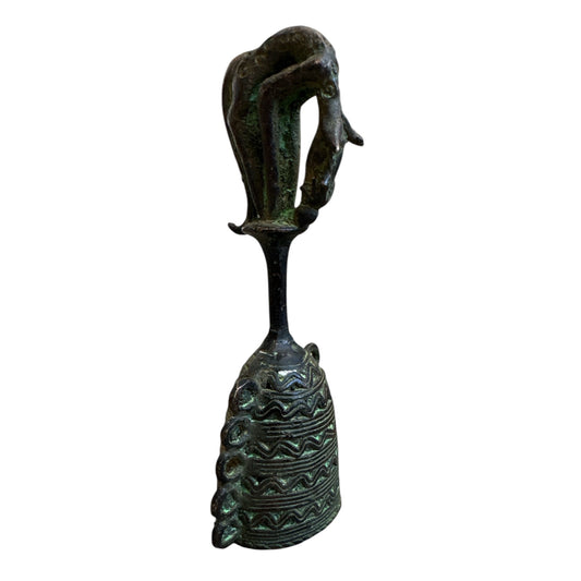 Benin Bronze Bell Spot 4 Leg Long Tail Spotted Animal Ears and Large Head