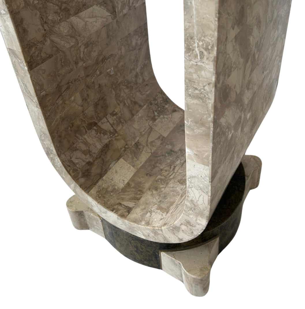 Tessellated Stone & Marble Display Pedestal