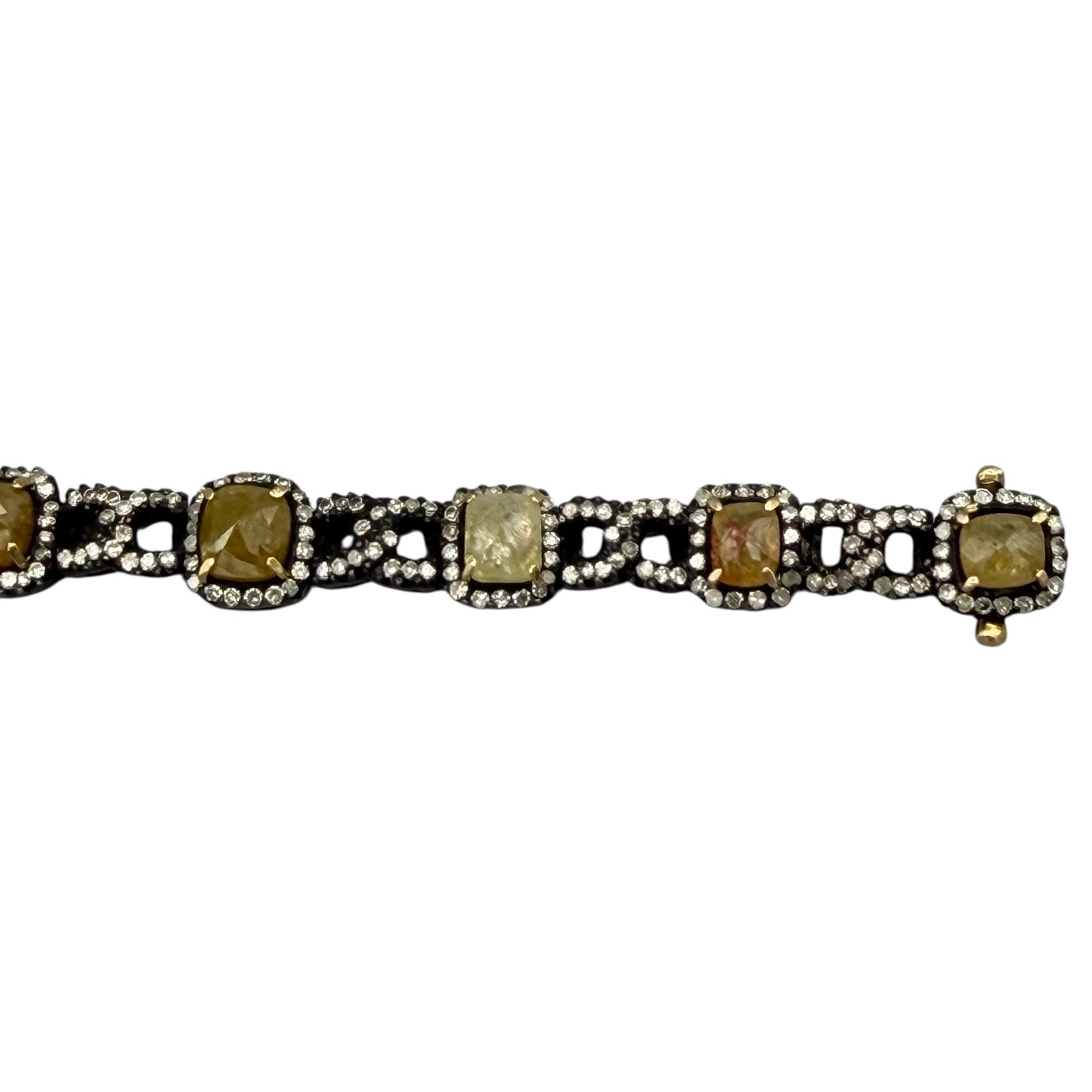 Multi-Colored 11 Inverted Diamond Bracelet