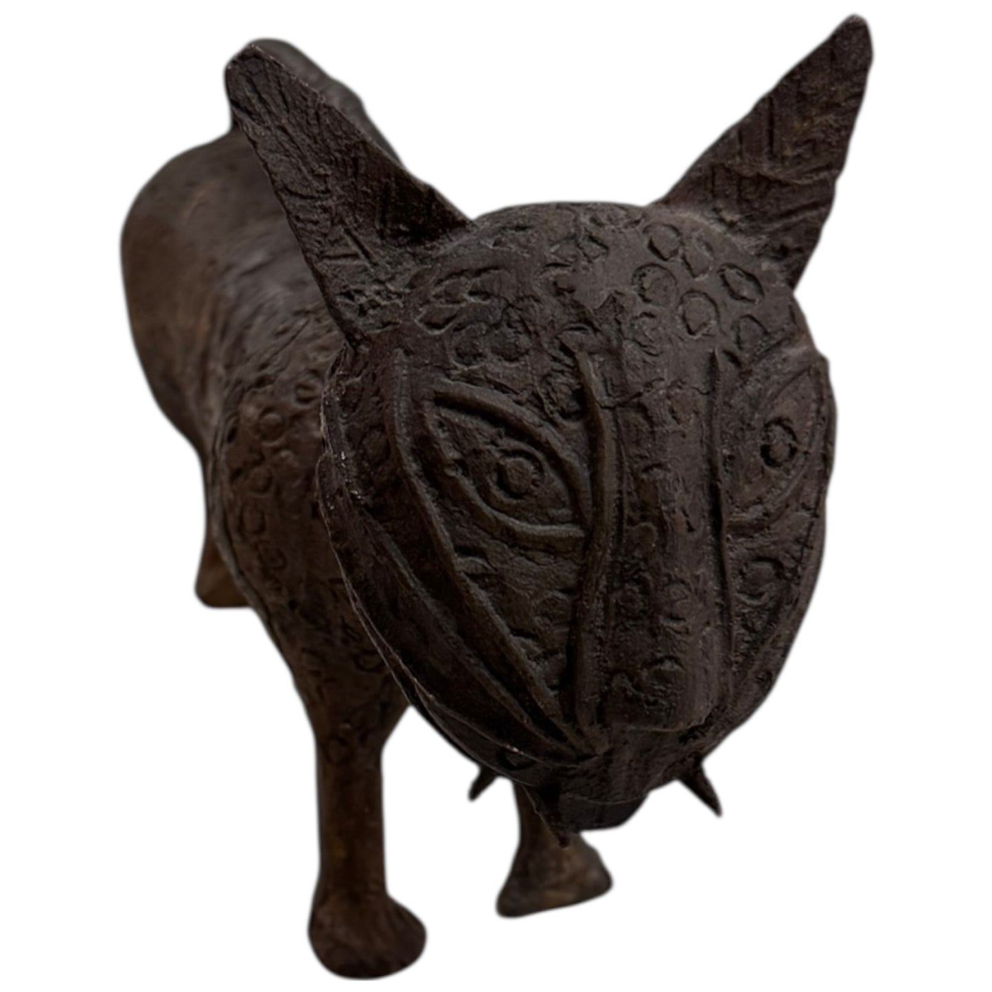 Vintage Benin Bronze Leopard