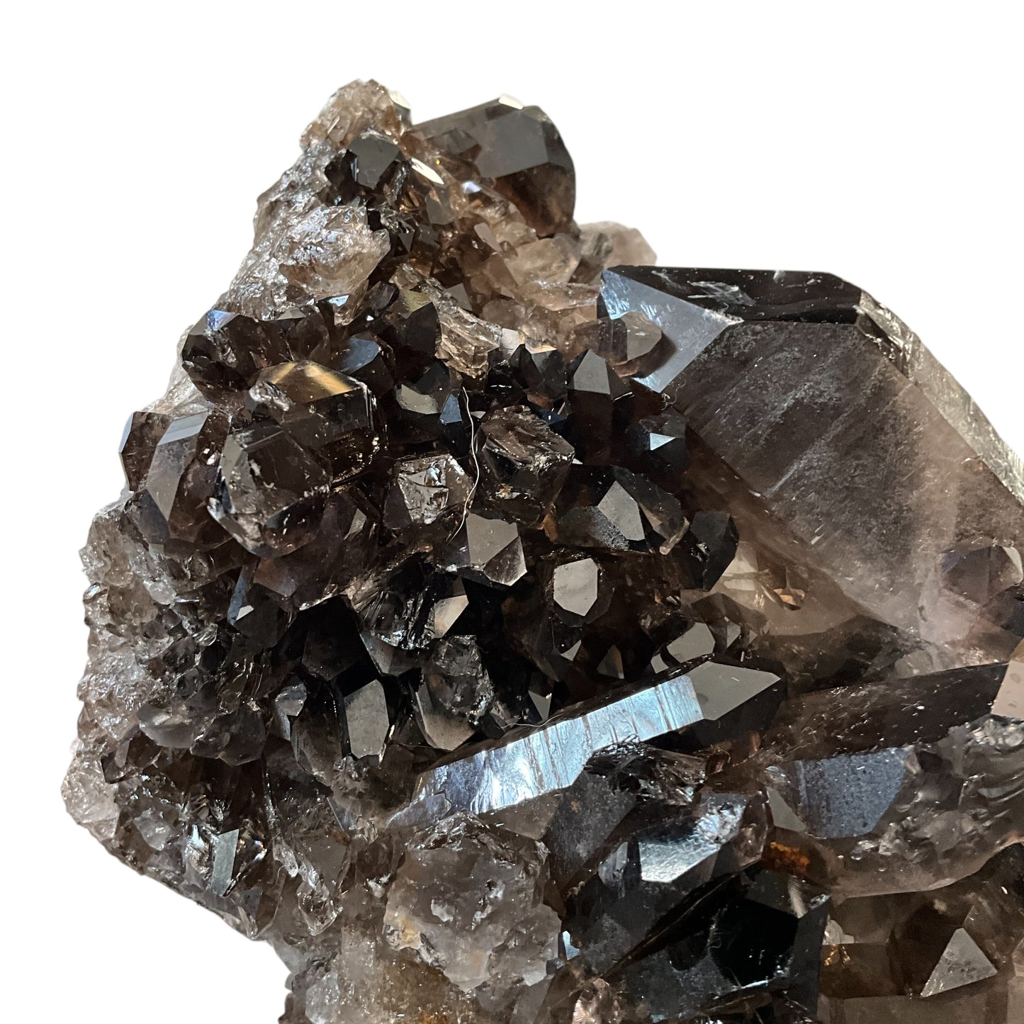 Smoky Quartz Crystal Cluster Large
