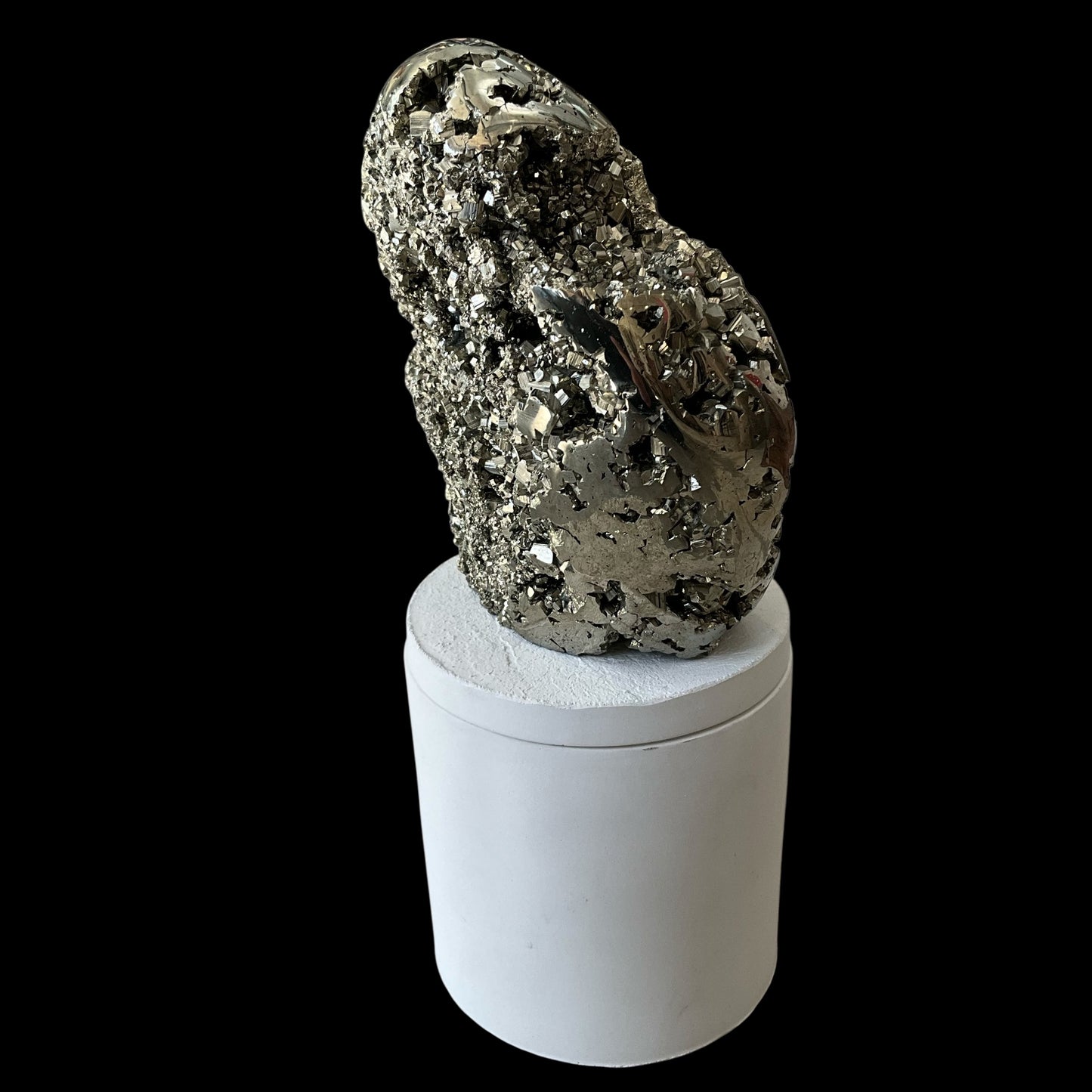 Large Abstract Pyrite Lid Gardenia Candle #6